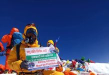 Wangda Sherpa Summits Everest for the 4th Time with a Message of Peace and Compassion Wangda-Sherpa-on-Everest-Summit